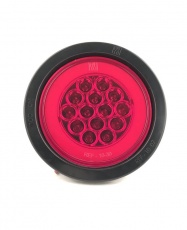 FOCO 4" GOMA TIPO HALO BIVOLT ROJO
