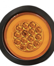 FOCO 4" GOMA TIPO HALO BIVOLT AMBAR