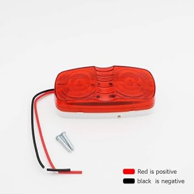 FOCO LATERAL 10 LED 12-24V ROJO