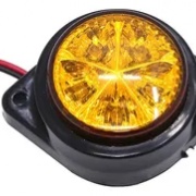 FOCO LATERAL 2" BASE OVALADA AMBAR 12-24V 9LED