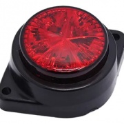 FOCO LATERAL 2" BASE OVALADA ROJO 12-24V 9 LED