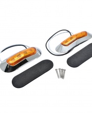 PACK FOCO LATERAL 4 LED 12-24V AMBAR