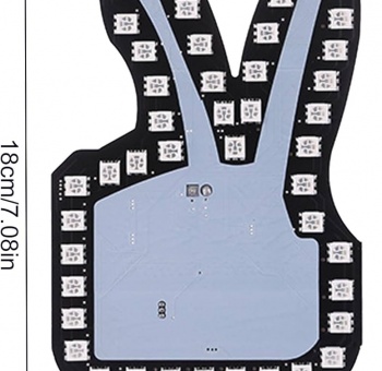 LETRERO MANO AMOR Y PAZ 12V C/CONTROL REMOTO COLORES