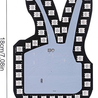 LETRERO MANO AMOR Y PAZ 12V C/CONTROL REMOTO COLOR...