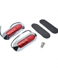 PACK FOCO LATERAL 4 LED 12-24V ROJO