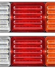 PACK 2 FOCO TRASERO CON LUPA BL/RJ/AM 24V
