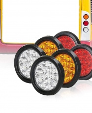FOCO 4" 16 LED BIVOLT ROJO
