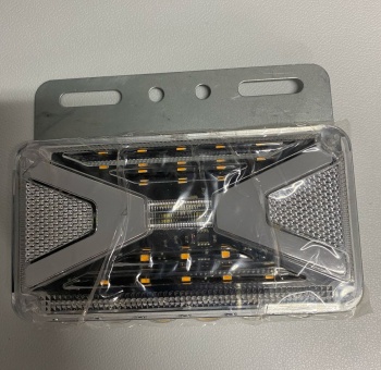 FOCO LATERAL OVALADO TIPO X 12-24V 28 LED BLANCO