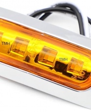 PACK FOCO LATERAL 4 LED 12-24V AMBAR