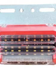 FOCO LATERAL OVALADO 24V 14 LED ROJO