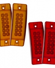 FOCO LATERAL 21 LED SECUENCIAL PLAFON 12-24V AMBAR