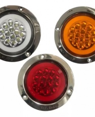 FOCO 4" GOMA TIPO HALO BIVOLT AMBAR