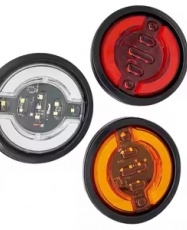 FOCO TRASERO 4" TIPO RANDON SECUENCIAL 12-24V AMBAR