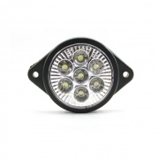 FOCO LATERAL 2" BASE OVALADA BLANCO 12-24V 9 LED
