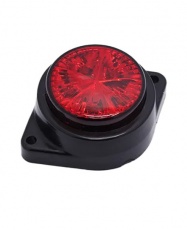 FOCO LATERAL 2" BASE OVALADA ROJO 12-24V 9 LED