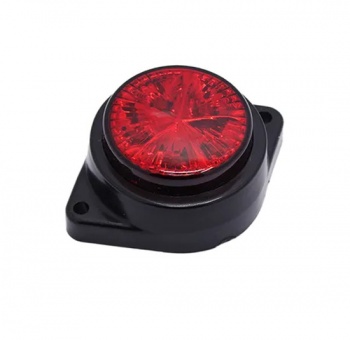 FOCO LATERAL 2" BASE OVALADA ROJO 12-24V 9 LED