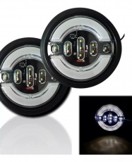 FOCO TRASERO 4" TIPO RANDON SECUENCIAL 12-24V BLANCO