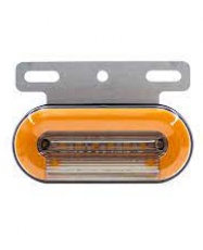 FOCO LATERAL OVALADO PEQUEÑO 12-24V 6 LED AMBAR