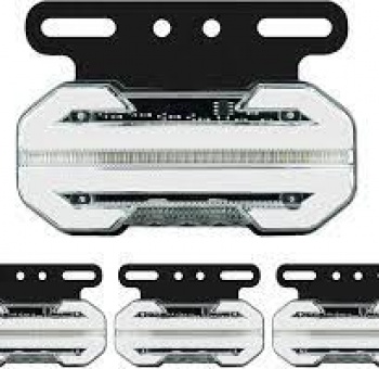 FOCO LATERAL 46 LED DIS 2 + SECUENCIAL BIVOLT BLANCO