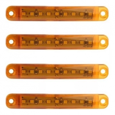 X4 Luces Laterales Posición Led Bi-volts 12/24v Au...