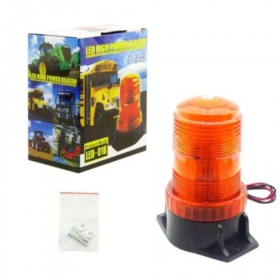 BALIZA ATORNILLADA 30 LED 12-30V AMBAR