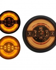 FOCO TRASERO 4" TIPO RANDON SECUENCIAL 12-24V AMBAR