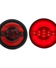 FOCO TRASERO 4" TIPO RANDON SECUENCIAL 12-24V ROJO
